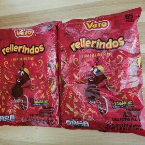 Rellerindos Vero Tamarind Mexican Hard Candy With Chili Filling 2-bags=130pcs.